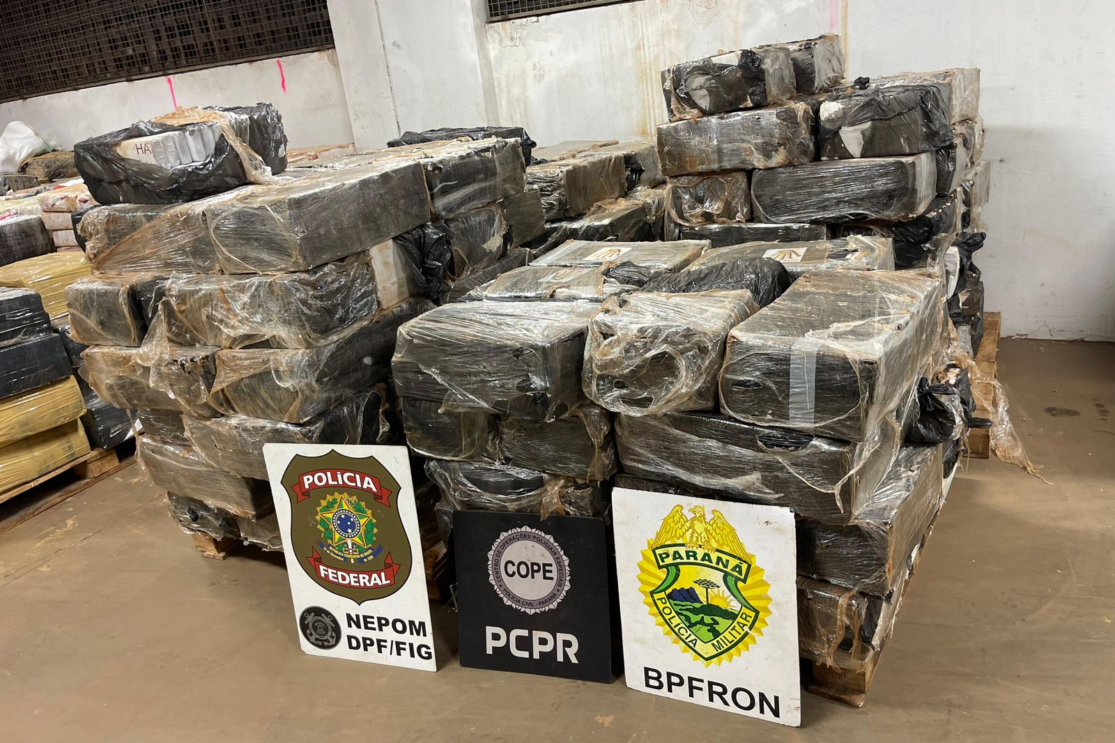 Ação integrada resulta na apreensão de quase quatro toneladas de maconha no Paraná