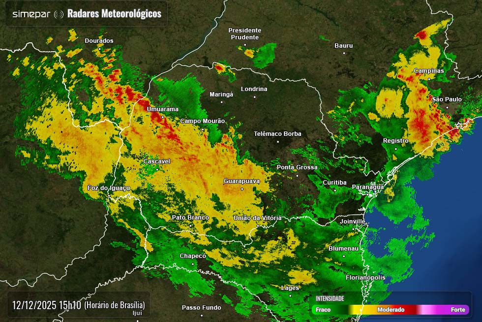 Tempestades no Paraná: Cidades acumulam mais de 100 mm de chuva em apenas um dia
