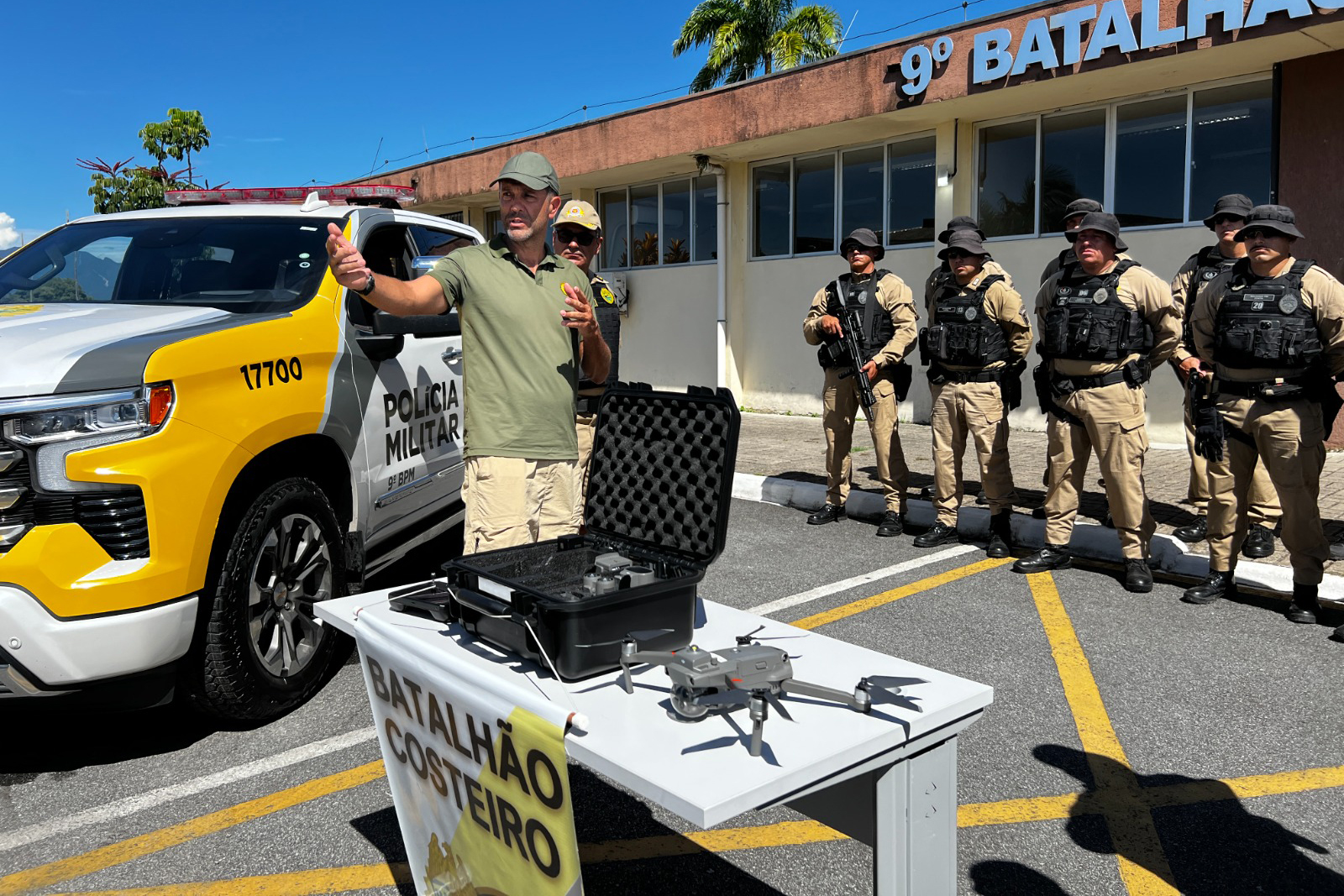 Polícia Militar do Paraná recebe drone para intensificar segurança no litoral