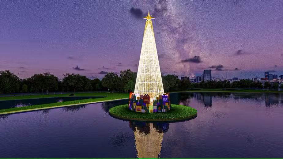 Parque Barigui se transforma em atração natalina com o Parque Mágico