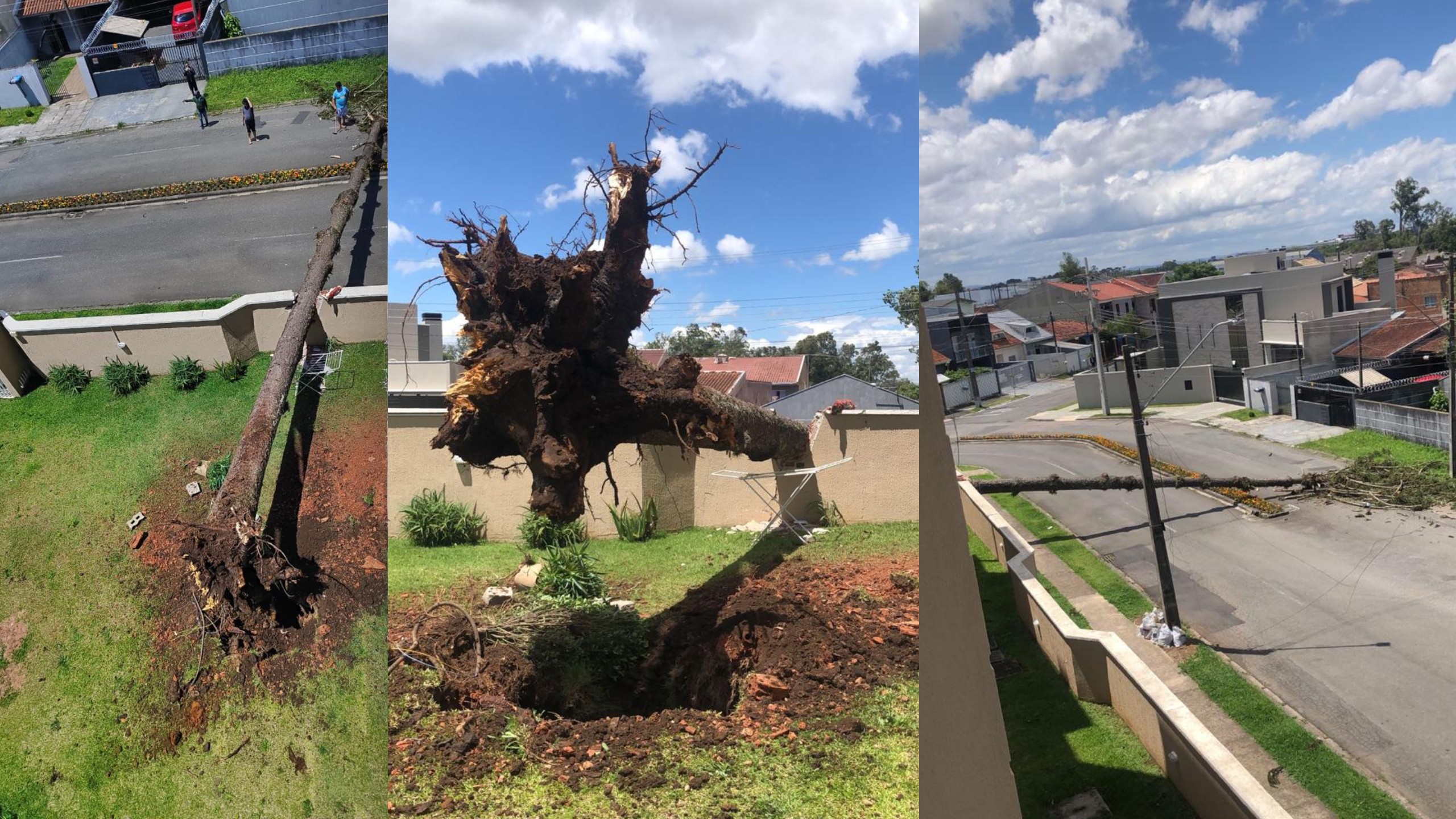 Após ciclone extratropical, 53 mil imóveis amanhecem sem luz no Paraná